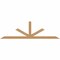 Ekena Millwork Saratoga Smooth Timber Gable Bracket, Western Red Cedar, 84"W x 24"H x 1 1/2"D x 3 1/2"F, 7/12 Pitch GBW084X24X0204SAR00SWR - alternate 1